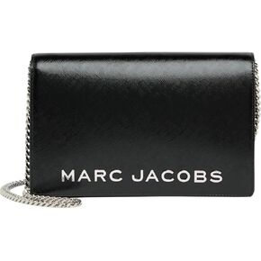 Marc Jacobs Party Wallet على حقيبة كتف Crossbody سلسلة (أسود)