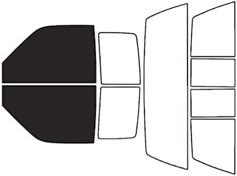 Rvinyl Window Tint Kit Compatible with GMC Sierra 1993-1999 (2 Door) - Complete Precut Kit - 5% in Saudi Arabia