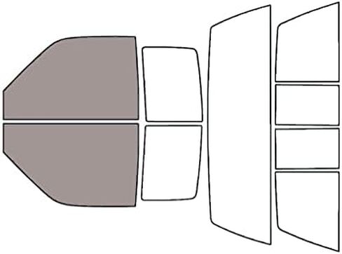 Rvinyl Window Tint Kit Compatible with GMC Sierra 1993-1999 (2 Door) - Complete Precut Kit - 5% in Saudi Arabia