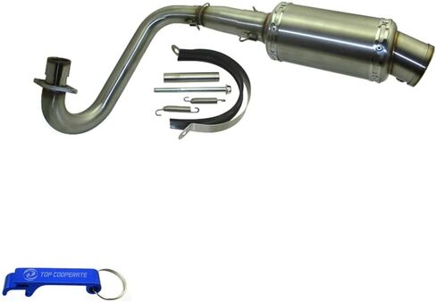 TC-Motor كاتم الصوت الأنابيب العادم TC-Motor مع كاتم الصوت لـ Z50 للدراجة MONKEY MINI TRAIL أيضًا تناسب المحركات الأفقية الصينية 50cc 70cc 90cc 110cc 125cc 150cc 160cc 190cc (A Color) in Kuwait