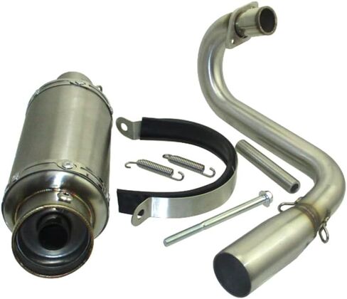 TC-Motor كاتم الصوت الأنابيب العادم TC-Motor مع كاتم الصوت لـ Z50 للدراجة MONKEY MINI TRAIL أيضًا تناسب المحركات الأفقية الصينية 50cc 70cc 90cc 110cc 125cc 150cc 160cc 190cc (A Color) in Kuwait