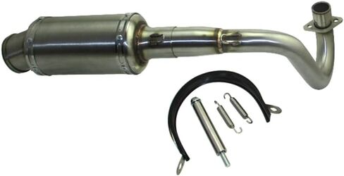 TC-Motor كاتم الصوت الأنابيب العادم TC-Motor مع كاتم الصوت لـ Z50 للدراجة MONKEY MINI TRAIL أيضًا تناسب المحركات الأفقية الصينية 50cc 70cc 90cc 110cc 125cc 150cc 160cc 190cc (A Color) in Kuwait