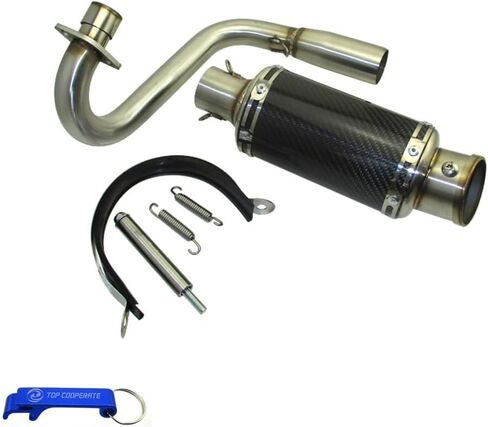TC-Motor كاتم الصوت الأنابيب العادم TC-Motor مع كاتم الصوت لـ Z50 للدراجة MONKEY MINI TRAIL أيضًا تناسب المحركات الأفقية الصينية 50cc 70cc 90cc 110cc 125cc 150cc 160cc 190cc (A Color) in Kuwait