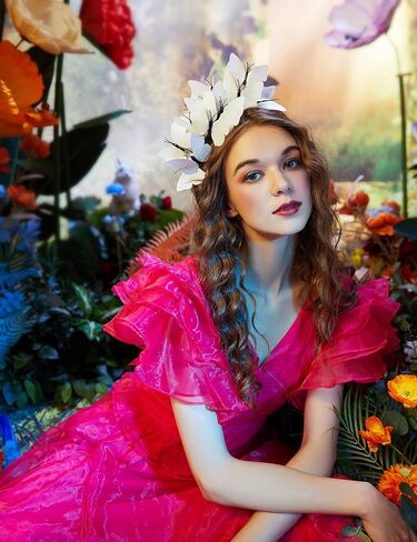 Coucoland Butterfly Fascinator Hats Monarch Butterfly Crown Crown Tea Party Kentucky Halloween Costume Costume in Kuwait