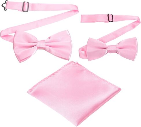 uxcell bow tie للرجال ، وربط القوس القابل للتعديل مع مربع الجيب لحفل الزفاف ، والحفلات ، والعشاء in Kuwait