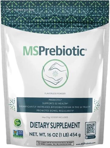 Prebiotics Fiber Supplement Very High Source of Soluble Fiber | Original Superfood Gut Health Supplements That Feed Probiotics | Prebiotic Fiber Powder (16oz) in Saudi Arabia