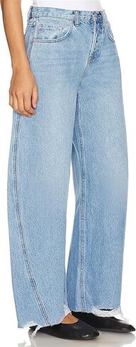 Barrel Jeans Women Trendy Baggy High Waisted Wide Leg Cropped Stretch Ankle Ripped Horseshoes Denim Pants 2025 in Saudi Arabia