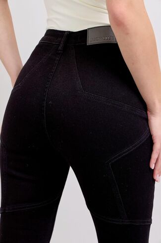 Judy Blue Blue Star Seam Seam Detail Jeans - STACK STICH DESICATION STANCE DESICATION ، STRETT in Saudi Arabia
