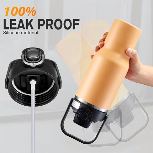 Sports Water Bottle, 50 Oz/1500mL, Leak Proof BPA Free Travel Outdoor For Men Women (Black) in Saudi Arabia