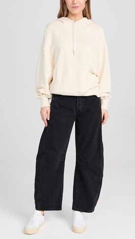 Free People Women's We The Free Good Luck Mid-Rise Barrel Jeans in Saudi Arabia
