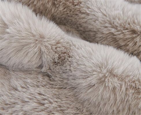 Plush Recliner Slipcover Home Faux Fur Fluffy Recliner Chair Slipcover Non Slip Back Fuzzy Fluffy Reclining Couch Cover Soft Comfort Sofa Slipcover Washable Furniture Protector (Light Gray) in Saudi Arabia