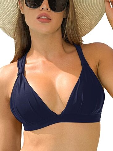 Ocean Blues Women's Triangle Bikini Top V-Neck Swimsuit Top in Saudi Arabia