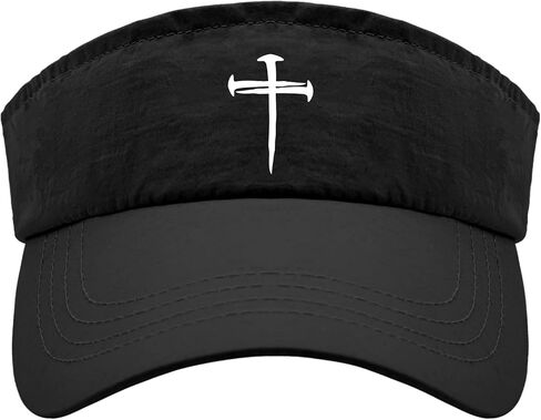 Cross Nails Jesus Christ Hats Sun Visor for Adult Sun Visor Hat Cute Sun Visors in Saudi Arabia