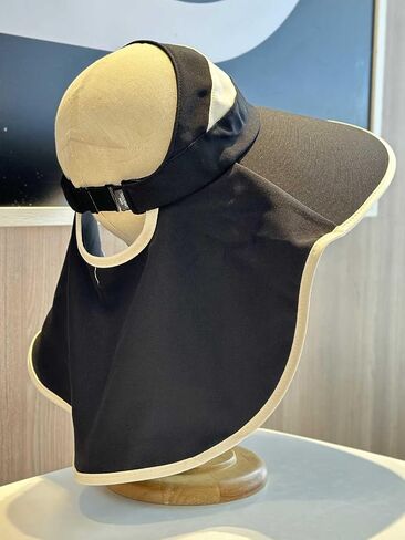 Women Sun Visor Hat Neck Coverage Flap Ponytail Hole Wide Brim Summer UV 50+ Protection Beach Packable Roll Up in Saudi Arabia