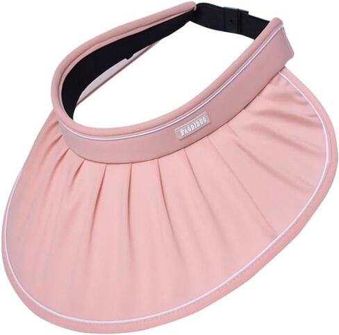 Women Sun Visor Hat Adjustable Wide Brim Beach Sun Hat UV Protection Breathable Summer Visors Cap in Saudi Arabia