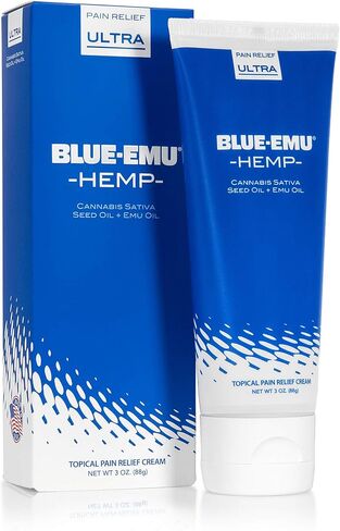 BLUE-EMU Ultra Hemp Arthritis Pain Relief Cream for Fast Joint & Muscle Relief, 3 Oz, 1 Pack in Saudi Arabia