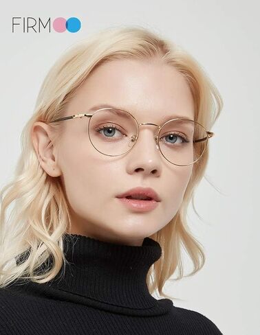 Firmoo Round Blue Light Blocking Glasses for Computer Use, Classic Round Eyeglasses Frames for Women/Men in Saudi Arabia
