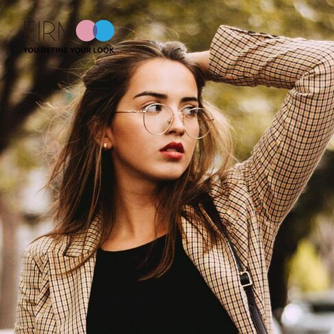 Firmoo Round Blue Light Blocking Glasses for Computer Use, Classic Round Eyeglasses Frames for Women/Men in Saudi Arabia