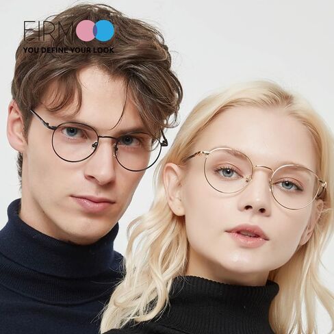 Firmoo Round Blue Light Blocking Glasses for Computer Use, Classic Round Eyeglasses Frames for Women/Men in Saudi Arabia