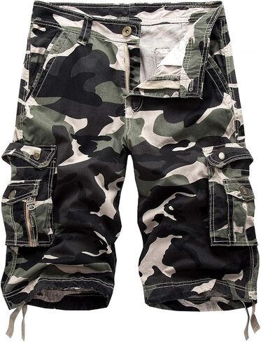 Men's Camouflage Cargo Shorts Camo Outdoor Work Short in Kuwait