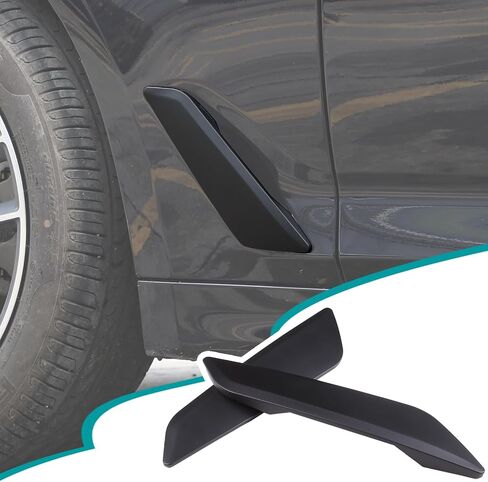 Car Side Wing Air Vent Hood Intake Fender Cover Trim Compatible with BMW 5 Series G30 G38 2018-2022,Car Front Side Fender Air Outlet Cover Exterior Accessories (ABS，Carbon Fiber Pattern) in Saudi Arabia
