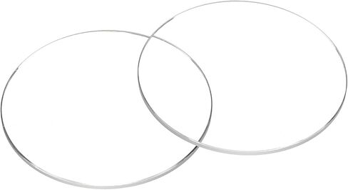 HARFINGTON Watch Crystal Glass Lens Beveled Edge Flat Round Ultra-Clear Glass Watch Face Crystals Len Dial Mirror Replacement Parts for Watchmaker Repair in Kuwait