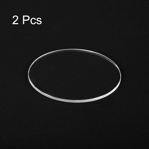 HARFINGTON Watch Crystal Glass Lens Beveled Edge Flat Round Ultra-Clear Glass Watch Face Crystals Len Dial Mirror Replacement Parts for Watchmaker Repair in Kuwait