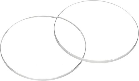 HARFINGTON Watch Crystal Glass Lens Beveled Edge Flat Round Ultra-Clear Glass Watch Face Crystals Len Dial Mirror Replacement Parts for Watchmaker Repair in Kuwait