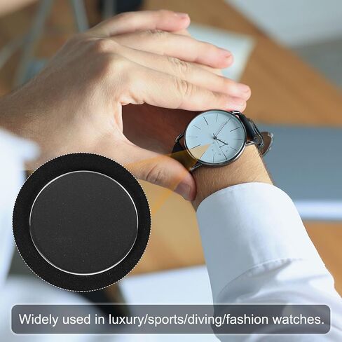 HARFINGTON Watch Crystal Glass Lens Beveled Edge Flat Round Ultra-Clear Glass Watch Face Crystals Len Dial Mirror Replacement Parts for Watchmaker Repair in Kuwait