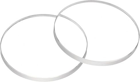 Harfington Watch Crystal Glass Lens Edge Flat Round Round Ultra Clear Glass Watch Crystals Len Dial Dial Press in Saudi Arabia