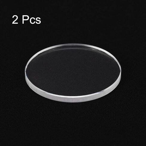 Harfington Watch Crystal Glass Lens Edge Flat Round Round Ultra Clear Glass Watch Crystals Len Dial Dial Press in Saudi Arabia