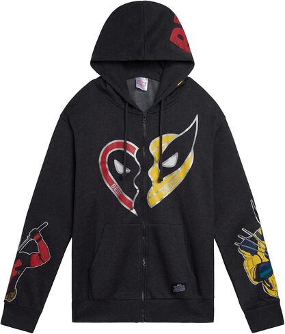 Marvel Deadpool و Wolverine Choy Fleece zip Up Hoodie أحجام (X -Small - 2XL) in Saudi Arabia