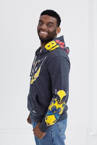 Marvel Deadpool و Wolverine Choy Fleece zip Up Hoodie أحجام (X -Small - 2XL) in Saudi Arabia