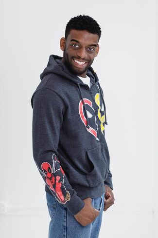 Marvel Deadpool و Wolverine Choy Fleece zip Up Hoodie أحجام (X -Small - 2XL) in Saudi Arabia