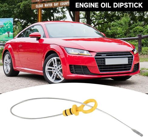 Engine Oil Dipstick Oil Level Dipstick - Compatible for Audi A3/A3 Quattro 2006-2008 for Audi TT Quattro 2008-2015 for Volkswagen GTI/Passat/Jetta 2006-2008 - Replace Part 06F115611F in Saudi Arabia