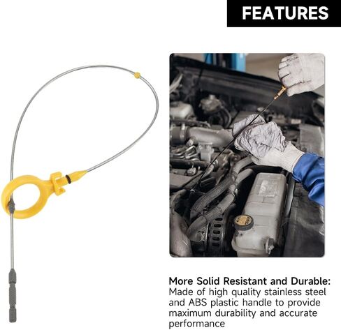 Engine Oil Dipstick Oil Level Dipstick - Compatible for Audi A3/A3 Quattro 2006-2008 for Audi TT Quattro 2008-2015 for Volkswagen GTI/Passat/Jetta 2006-2008 - Replace Part 06F115611F in Saudi Arabia