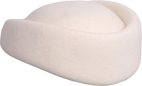 Womens Fascinators Hats Vintage 60s Wool Cap Stewardess Pillbox Hat Teardrop Cocktail Fascinator Base Hair Clip in Saudi Arabia