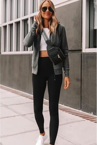 Crossbody Bags for Women, Leather Sling Bag for Women Fanny Pack Chest Bag Strap, Waist Packs Bag for Travel in Saudi Arabia