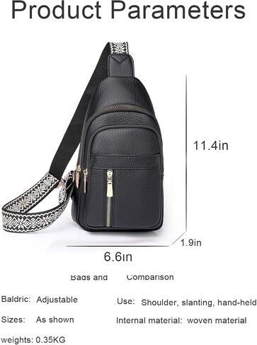 Crossbody Bags for Women, Leather Sling Bag for Women Fanny Pack Chest Bag Strap, Waist Packs Bag for Travel in Saudi Arabia