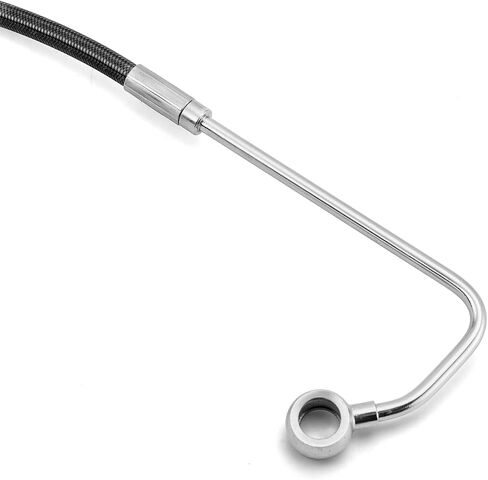 Mofun ABS Line Hydraulic Hydraulic Brake Line 37 "مطول طويل من الفولاذ المقاوم للصدأ متوافق مع Harley Softail Breakout Slim Fat Boy Deluxe 2011-2014 ، Fit 16" -18 "Handlebar Black in Saudi Arabia