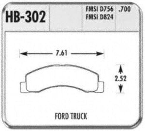 وسادة فرامل هوك بيرفورمانس HB302Y.700 LTS in Saudi Arabia