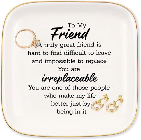 Ceramic Jewelry Ring Dish, Necklace Earrings Holders Tray Summer Gift - Bloom Flowers Florals Lavender, Gifts for Mother's Day, Christmas, Thanksgiving, and Birthdays for women 11 in Saudi Arabia