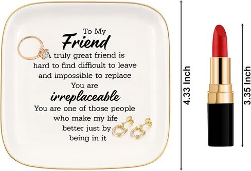 Ceramic Jewelry Ring Dish, Necklace Earrings Holders Tray Summer Gift - Bloom Flowers Florals Lavender, Gifts for Mother's Day, Christmas, Thanksgiving, and Birthdays for women 11 in Saudi Arabia