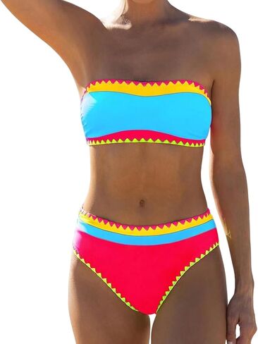 BAKINI BAKINI للسيدات Bikini Neon Color Block اثنين in Kuwait