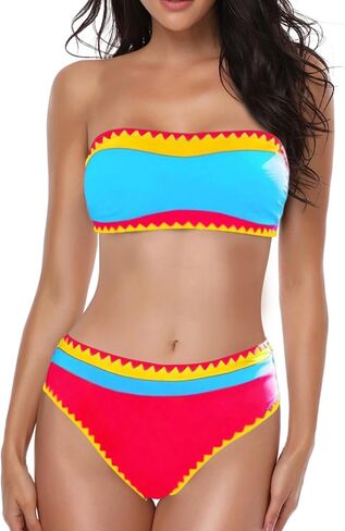 BAKINI BAKINI للسيدات Bikini Neon Color Block اثنين in Kuwait