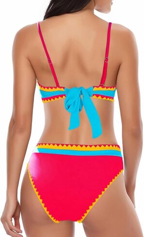 BAKINI BAKINI للسيدات Bikini Neon Color Block اثنين in Kuwait