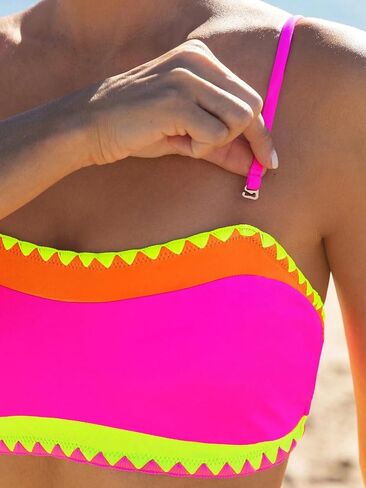 BAKINI BAKINI للسيدات Bikini Neon Color Block اثنين in Kuwait