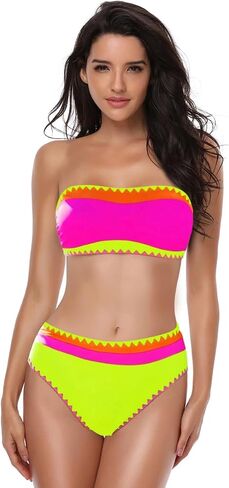 BAKINI BAKINI للسيدات Bikini Neon Color Block اثنين in Kuwait