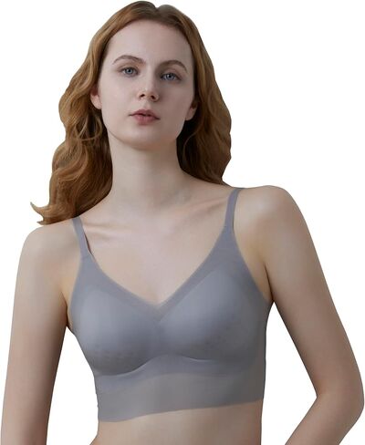 Breeze Womens Wireless Bra - Comfortable Seamless Stretch Everyday Bra - Bras for Women no Underwire Full Coverage Bralette in Saudi Arabia