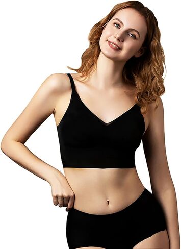 Breeze Womens Wireless Bra - Comfortable Seamless Stretch Everyday Bra - Bras for Women no Underwire Full Coverage Bralette in Saudi Arabia